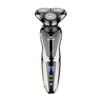 6D Electric Shaver, 3-Head Floating Design, Wet/Dry, Dual-Ring Foil, Removable Blade Head, Rechargeable, Black/Silver view 1