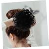 ASAKKURA Messy Bun Hair Piece for Women Wavy Curly Drawstring Hair Bun Extension Elegant and Secure Fit for Daily Wear for Parties and Weddings Natural view 4