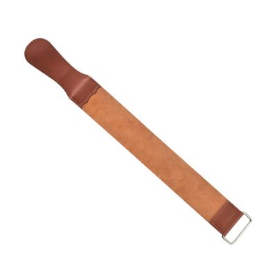 HAKIDZEL Double-Sided Razor Strop Tool for Shaver Sharpening Convenient Hair Removal Accessory for Home Use Sturdy Leather Strap Clip