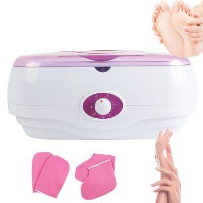 RENJJPBO Hand and Foot Paraffin Bath, Moisturize and Renew Skin/Relieve Fatigue, 4L Large Capacity, 0-60 C Adjustable, Home/Beauty Salon Skin Care Tool,Purple (Purple)