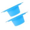 Beaupretty 2pcs Silicone Wax Bowl for Hair Removal Wax Pot Insert Collars Replacement Liner for Hot Machine view 1