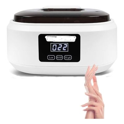 RENJJPBO Hand and Foot Paraffin Bath, Moisturizing Skin/Relieving Fatigue, Two Temperature (75C, 65C), 3.4 Liter Capacity, for Beauty, Home, Smooth Skin,White (White)