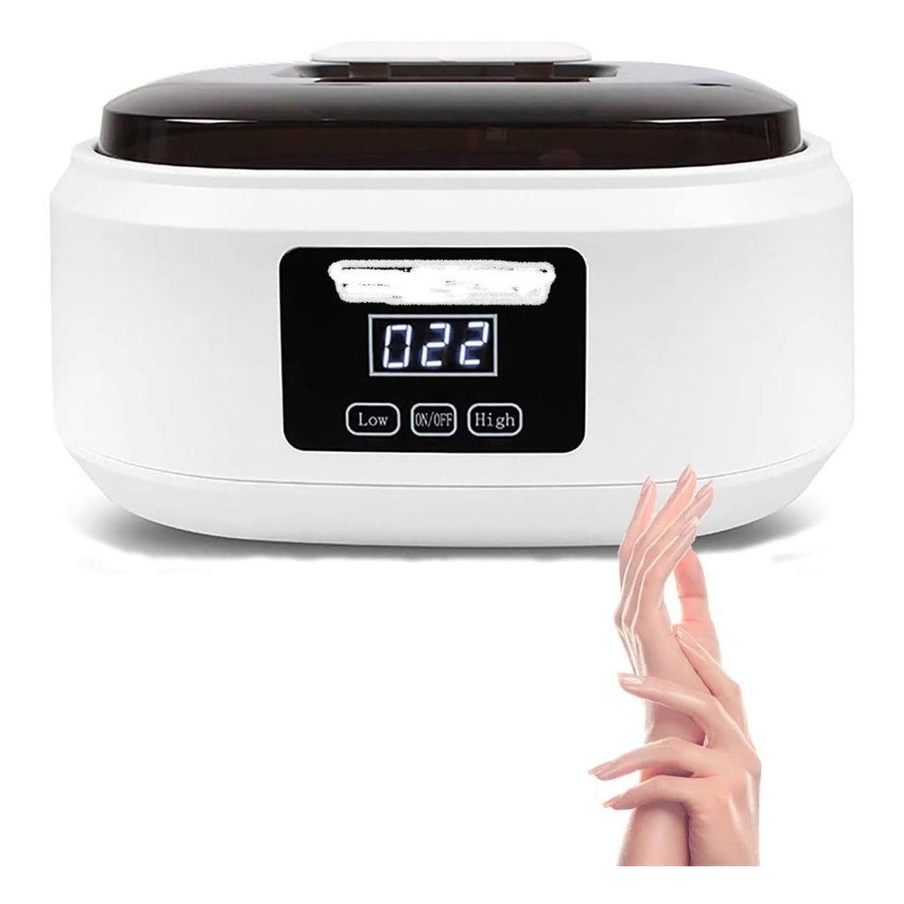 RENJJPBO Hand and Foot Paraffin Bath, Moisturizing Skin/Relieving Fatigue, Two Temperature (75C, 65C), 3.4 Liter Capacity, for Beauty, Home, Smooth Skin,White (White)