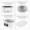 RENJJPBO Hand and Foot Paraffin Bath, Moisturizing Skin/Relieving Fatigue, Two Temperature (75C, 65C), 3.4 Liter Capacity, for Beauty, Home, Smooth Skin,White (White) view 2
