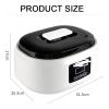 RENJJPBO Hand and Foot Paraffin Bath, Moisturizing Skin/Relieving Fatigue, Two Temperature (75C, 65C), 3.4 Liter Capacity, for Beauty, Home, Smooth Skin,White (White) view 3