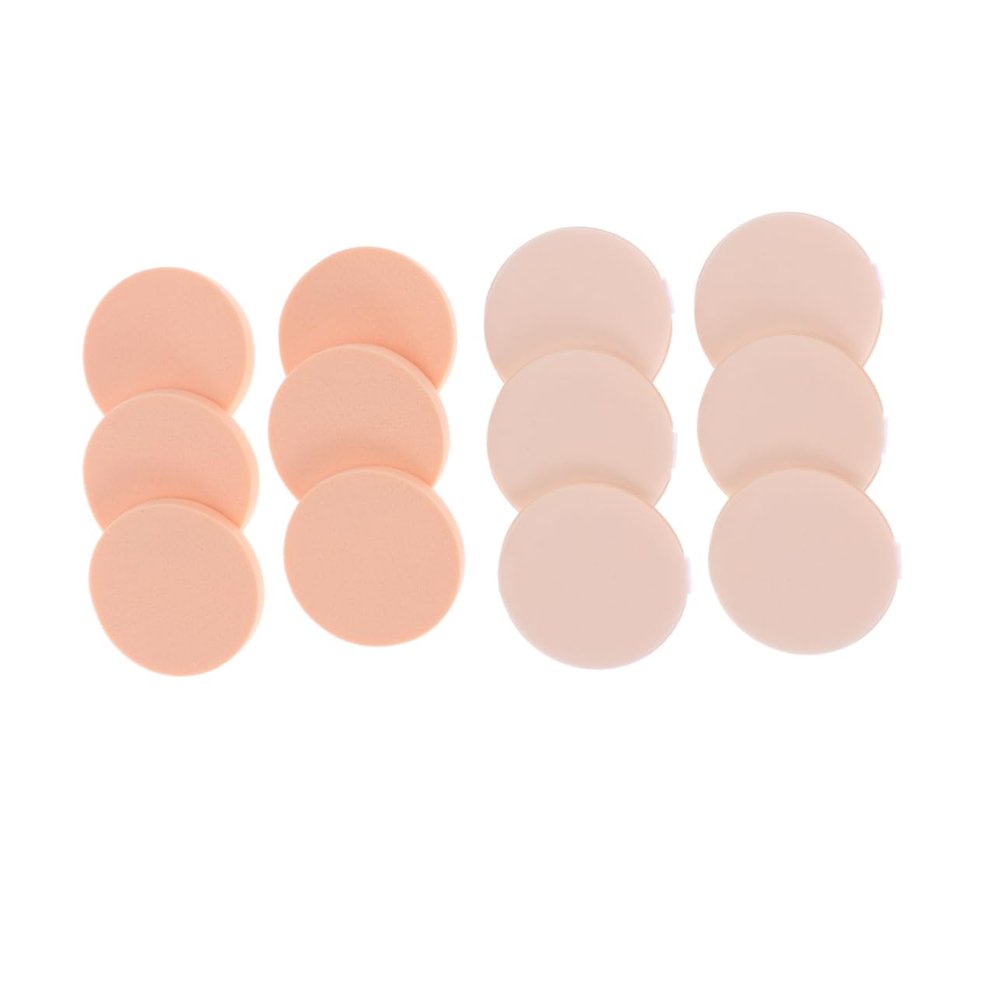 ARTSEWPLY 12Pcs Powder Puff Elastic Makeup Sponge for Smooth Application for Salon Home Travel Use Gentle Skin Durable Design for Even Foundation