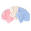 BIUDECO 3Pcs Absorbent Hair Drying Towel Soft Coral Fleece Hair Wrap for Fast Drying for Wet Hair Use Bowknot Design for Style and Comfort view 1