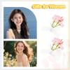 1 Pair Flower Hair Clips for Women Girls Lace Bow Hair Clip for Thin Thick Hair Barrette with Flower Bowknot Duck Billed Hair Clips for Women Girls Party Wedding Hair Accessories view 2
