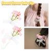 1 Pair Flower Hair Clips for Women Girls Lace Bow Hair Clip for Thin Thick Hair Barrette with Flower Bowknot Duck Billed Hair Clips for Women Girls Party Wedding Hair Accessories view 4