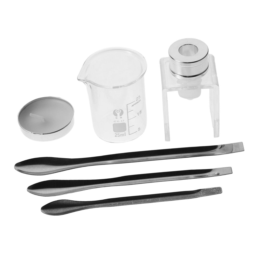CALLARON Diy Lipstick Making Kit with Silicone Molds Measuring Beakers and Repair Tools Portable Set for Easy Lipstick Restoration and Crafting at Home Travel