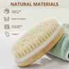 2 Pack Dry Brushing Body Brush for Lymphatic Natural Bristle Exfoliating with Massage Nodes Blood Circulation Improvement view 3
