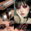 Afflano Goth Makeup Gray Black Eyeshadow Palette, Grunge Smokey Eye Eyeshadow Palette Highly Pigmented, Blendable Chrome Glitter Silver White Grey Dark Red Eye Shadow Palette, Emo SFX Halloween Makeup view 4