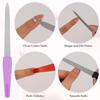 6Pcs Colorful Metal Nail Files for Natural Nails, Grit Fingernail Files with Non-Slip Handle for Women Men Toenails and Fingernails view 3