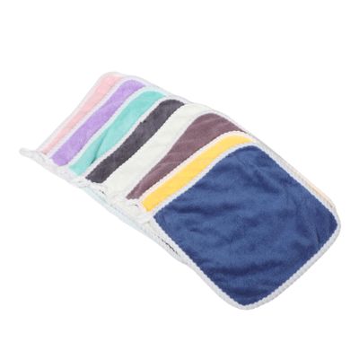 ASAKKURA 8pcs Soft Coral Fleece Baby Washcloths with Hanging Loop Toddler Face Towels Infant Washcloths for Bath Time Newborn Friendly