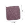 ASAKKURA 8pcs Soft Coral Fleece Baby Washcloths with Hanging Loop Toddler Face Towels Infant Washcloths for Bath Time Newborn Friendly view 2