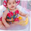 ASAKKURA 8pcs Soft Coral Fleece Baby Washcloths with Hanging Loop Toddler Face Towels Infant Washcloths for Bath Time Newborn Friendly view 4