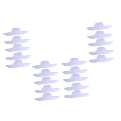 20pcs Boat Shape Self Adhesive Collar Sweat Pads for Commuters