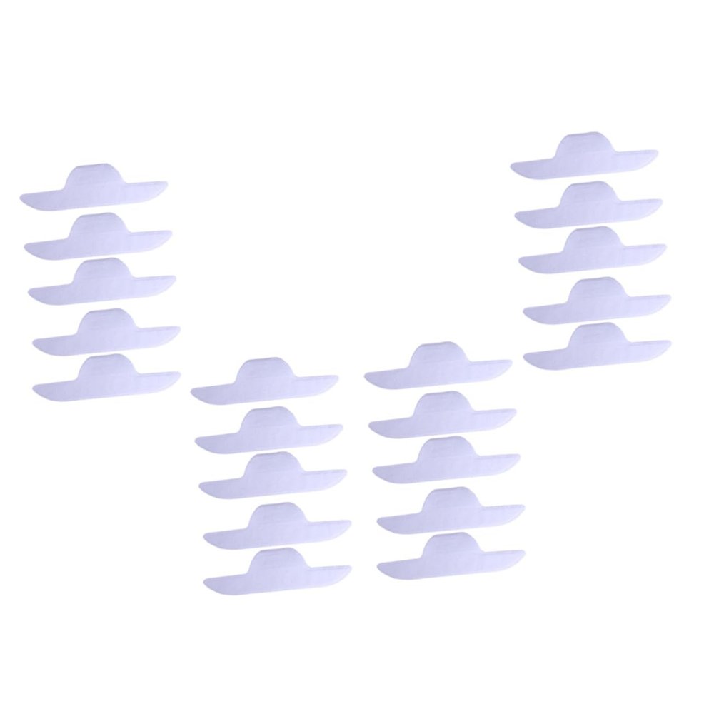 20pcs Boat Shape Self Adhesive Collar Sweat Pads for Commuters