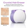 Magic Crystal Hair Eraser, Suitable for Men and Women Painless Exfoliating Crystal Hair Removal Tool, Magic Crystal Hair Remover for Legs and Back of Arms (Purple) view 3
