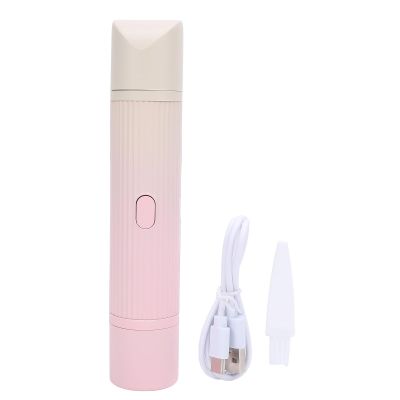 2 in 1 Bikini Trimmer for Women: Rechargeable Dual Head Electric Hair Trimmer for Legs, Underarm & Bikini Area (Gradient Pink)