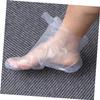 1 Set Disposable Plastic Gloves Foot Covers Foot Care Tool for Stickers view 4