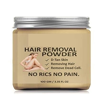 TU 100% Pure Hair Removal Powder Three in one Use For Powder D-Tan Skin, Removing Hair, Remove Dead cell 100 gm