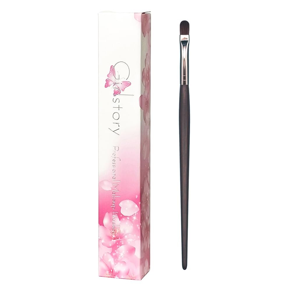 1pc Hand Crafted Makeup Brushes Soft Saikoho Goat Hair Powder Blush Eye Shadow Blending Concealer Brush Ebony Wood Handle Professional Make Up Brushes (D083)