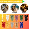 10PCS Large Satin Hair Bows for Girls & Women  Oversized Long Tail Ribbon Bow Clips with French Barrettes  Big Silky Hair Accessories for Ponytails, School, Cheer, Wedding & Daily Fashion Looks view 4