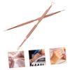 BIUDECO 2Pcs Rose Gold Stainless Steel Cuticle Pusher Set Dual-Ended Nail Tools for Dead Skin Removal Professional Nail Art Supplies for Manicure and Pedicure view 3
