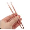 BIUDECO 2Pcs Rose Gold Stainless Steel Cuticle Pusher Set Dual-Ended Nail Tools for Dead Skin Removal Professional Nail Art Supplies for Manicure and Pedicure view 4