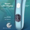 Hatteker Women's Electric Shaver Bikini Trimmer Hair Trimmer for Women Electric Razor for Legs Bikini Underarm Public Hairs Led Display IPX7 Waterproof Gift for Women (Blue) view 3