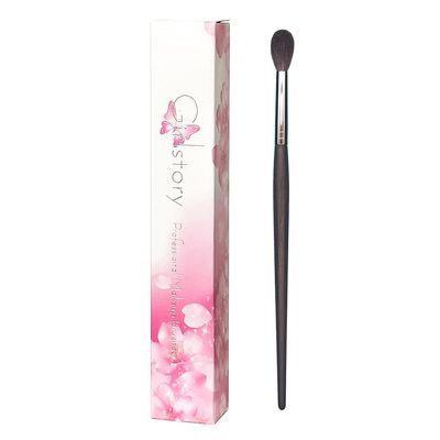 1pc Hand Crafted Makeup Brushes Soft Saikoho Goat Hair Powder Blush Eye Shadow Blending Concealer Brush Ebony Wood Handle Professional Make Up Brushes (D069)