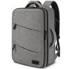 AUROTIER Barber Bag with Insulated Pocket, Portable Backpack for Clippers and Supplies, Travel Hairstylist Smart Bag with USB Charging Port, Water-resistant, Grey view 1