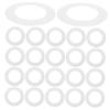 50pcs Wax Warmer Paper Rings for Hair Removal Protective Mats for Waxing Machines Easy to Use Waxing Supplies Prevent Spills and Keep Wax Heater Clean view 1