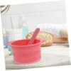 4pcs Silicone Wax Pot Liner Foldable High Wax Heating Bowls with Scraper Sticks for Hair Removal Non Stick and Reusable Pink and Purple view 4