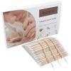 600 Pcs Pointed Cotton Swabs  4-Inch Double-Sided Microblading Cotton Swab with Wooden Sticks for Makeup Application, Nail Care, and Tight Space  Soft, Lint-Free, Disposable Tattoo and Craft Tools view 1