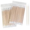 200 Pcs Pointed Cotton Swabs  4-Inch Double-Sided Microblading Cotton Swab with Wooden Sticks for Makeup Application, Nail Care, and Tight Space  Soft, Lint-Free, Disposable Tattoo and Craft Tools view 1