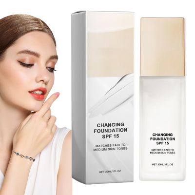 Color Matching Foundation 30ml | Liquid Color Changing Concealer For Coverage | Lightweight Face Makeup For Women & Girls  Blendable Daily Use Foundation For All Skin Tones