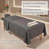 4 Sets Extra Thick Massage Table Sheets Sets Soft Premium Microfiber 3 Piece Set Massage Sheet Set for Salon Spa Bed Include Fitted Covers Flat Sheets Face Cradle Cover view 3