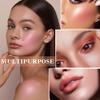 3 Colors Cream Blush Stick with Brush,Waterproof Multi Cream Makeup Stick,Lightweight,Long-lasting,2 in 1 Multi Blush for Cheeks & Lip Tint & Eyeshadow Makeup 04 view 4
