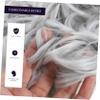 ASAKKURA Curly Retro Floral Bun Hairpiece Comb Clip Short Wavy Synthetic Hair Extensions for Women Messy Bun Hair Piece for Casual Wear view 2