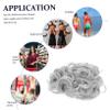 ASAKKURA Curly Retro Floral Bun Hairpiece Comb Clip Short Wavy Synthetic Hair Extensions for Women Messy Bun Hair Piece for Casual Wear view 3