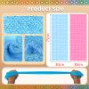 SpiralScgv African Net Bath Sponge, Premium Body Exfoliator, Rose Red Blue, Nylon, 2 Pack, Gentle Scrub for Dry Sensitive Skin view 2