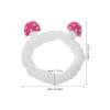 ASAKKURA Cute Mushroom Headband for Women Flannel Face Washing Hairband 1 Piece Wide Elastic Spa Accessory for Skincare and Makeup view 2