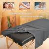 2 Sets Extra Thick Massage Table Sheets Sets Soft Premium Microfiber 3 Piece Set Massage Sheet Set for Salon Spa Bed Include Fitted Covers Flat Sheets Face Cradle Cover view 4