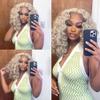 PGrey/613 Grey Bundles Human Hair Deep Wave Bundles Human Hair 30 32 34 Inch Blonde Brazilian Hair 3 Bundle Unprocessed Virgin Remy Hair Extensions 50 Gram Per Bundle view 2