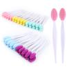 50 Pcs Lip Scrub Brush,Lip Scrubber Exfoliator,Double-Sided Silicone Lip Brush Tool for Men Women Lip Lightening, Lip Exfoliator Scrubber Tool for Dark Lips view 1