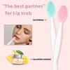 50 Pcs Lip Scrub Brush,Lip Scrubber Exfoliator,Double-Sided Silicone Lip Brush Tool for Men Women Lip Lightening, Lip Exfoliator Scrubber Tool for Dark Lips view 2