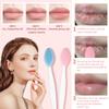 50 Pcs Lip Scrub Brush,Lip Scrubber Exfoliator,Double-Sided Silicone Lip Brush Tool for Men Women Lip Lightening, Lip Exfoliator Scrubber Tool for Dark Lips view 3