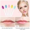 50 Pcs Lip Scrub Brush,Lip Scrubber Exfoliator,Double-Sided Silicone Lip Brush Tool for Men Women Lip Lightening, Lip Exfoliator Scrubber Tool for Dark Lips view 4